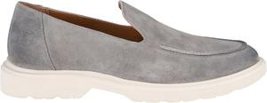 Мужские лоферы Frye Connor Venetian - премиальная кожаная обувь без шнурков, стильная и стойкая к износу, удобная посадка, Steel - Silky Suede