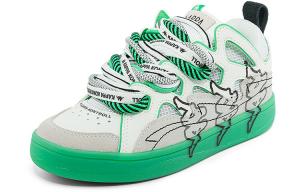 Обувь для скейтбординга Kappa унисекс, Korea White / Island Green - 012A