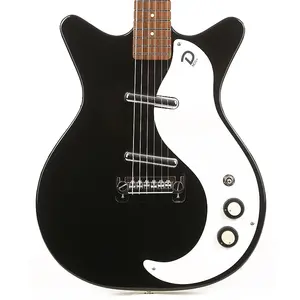 Электрогитара Danelectro D59M-PLUS-BLK ’59 NOS+ формы Shorthorn с 6 струнами
