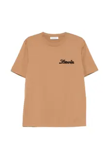 Футболка с логотипом Lanvin, коричневый