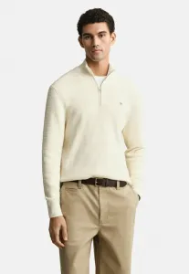 Мини-Свитер с застежкой-молнией до середины груди Gant, Cream