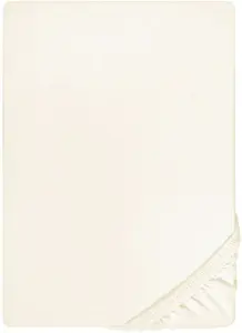 Простыня Biberna "Сами", высококачественный трикотажный эластан, подходит для топперов 180-200х200-220 см, 1 шт., цвет perlmuttfarben