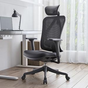 Эргономичное кресло SIHOO M18c Black с поясничной поддержкой и подставкой для ног