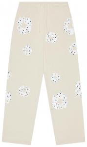 Спортивные штаны Denim Tears Rhinestone Cotton Wreath, кремовый