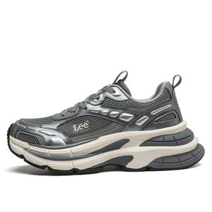 Lee Серебряные массивные низкие кроссовки мужские, цвет Silver