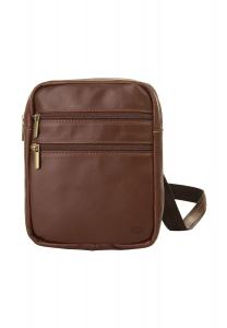 Сумка-кроссовер, натуральная кожа, сделано в Италии piké, коричневый