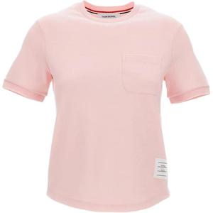 Футболка Milano с карманом THOM BROWNE, розовый