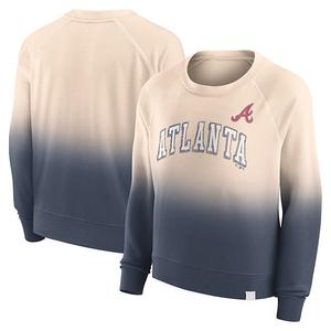 Женский свитшот Atlanta Braves Luxe Lounge Arch Raglan Unbranded