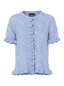 Вязаный кардиган PIECES PCLydia, светло-голубой