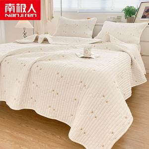 Antarctic Простыня на резинке 150 см, 100% хлопок, стеганая, антибактериальная, цвет Milkshake White