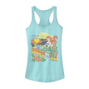 Детская майка Disney's Little Mermaid Ariel с тропическим рисунком и винтажным рисунком Licensed Character