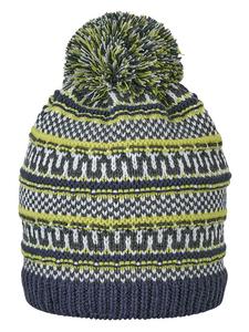 Sterntaler Зеленая вязаная шапка с помпоном