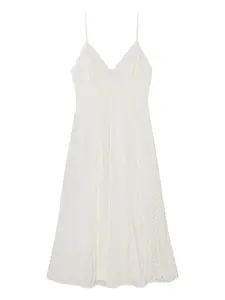 Платье миди Mina с кружевом Simkhai, белый