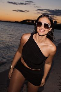 Топ на одно плечо Norma Kamali Diana, черный