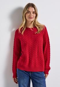 Джемпер Street One KUSCHELIGER STRUKTUR, Rot/Red