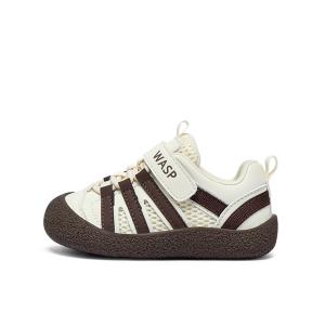 Противоскользящие, дышащие, легкие, амортизирующие, с отскоком, детские кроссовки для младенцев и малышей BIG WASP, Xingji Coffee[Spring Summer Unlined Mesh]