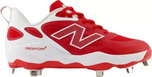 Женские бутсы для софтбола New Balance Fresh Foam X VELO v4 Metal Fastpitch, красный/белый