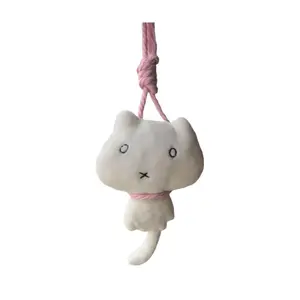 Колокольчик для коляски, колокольчик для кровати плюшевый кулон котенок 15см высота Abay, розовый