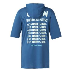 Толстовка Air Jordan Alphabet Short Sleeve Hoodie Men's Blue, синий
