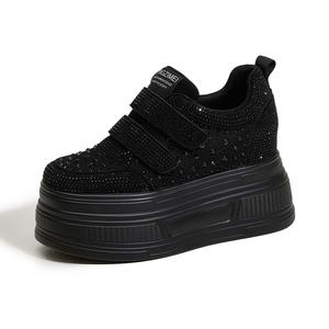 Milan love song Износостойкие легкие повседневные туфли на платформе для женщин черные, цвет Black