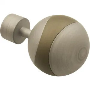 Конечная заглушка для карниза Endstück Orbit Серия карнизов Kira Gardinia, серебристый/капучино