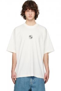 Vetements Футболка Off-White с логотипом в виде байкерского креста