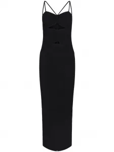 Платье Suberi в рубчик с вырезами Altuzarra, черный