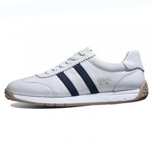 Нескользящие, износостойкие, дышащие, легкие, низкие повседневные туфли для мужчин SENJIALUO, White Blue