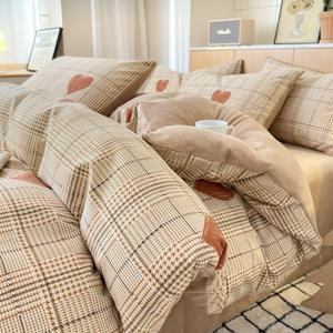 LUOLAI HOME Комплект постельного белья, 155x210 см, пододеяльник и простыня