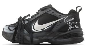 Nike Air Monarch 4 Memory Ash нескользящие износостойкие низкие массивные кроссовки унисекс черный - черный, цвет Black