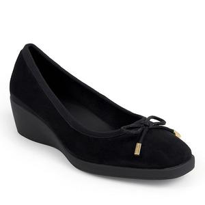 Женские повседневные слипоны Tema на платформе Aerosoles, Black Faux Suede