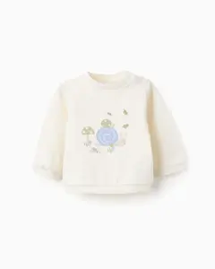 Свитшот для мальчика с рисунком улитки Zippy, бежевый