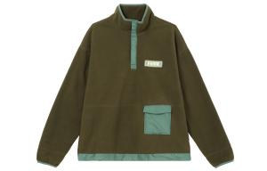 Бархатная куртка унисекс хаки Puma, хаки