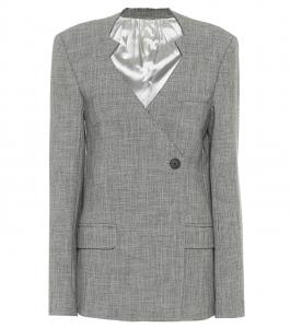 Блейзер с вырезом Peter Do, серый