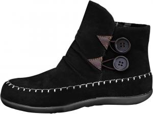 Женские ботинки Unifizz на плоской подошве, винтажные ковбойские ботинки для женщин с круглым носком, ремешками с пряжками и декоративными заклепками, западные ковбойские туфли, Black