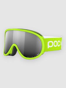 Очки для сноуборда POC Pocito Retina Fluorescent Yellow/Green Goggle, partly sunny silver