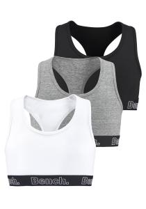 Бюстье Bench, цвет schwarz/weiß/grau meliert