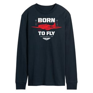 Мужская футболка с длинными рукавами Top Gun Maverick Born To Fly Licensed Character