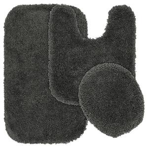 Коврик-гирлянда Serendipity Solid Shag, набор для ванной из 3 предметов Garland Rug, цвет Dark Gray