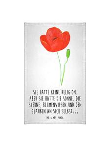 Mr. & Mrs. Panda Полотенце в виде цветка мака с надписью, выполненной белым цветом