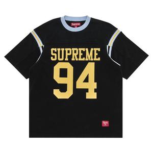 Топ Supreme Split Short-Sleeve Football Top, Black