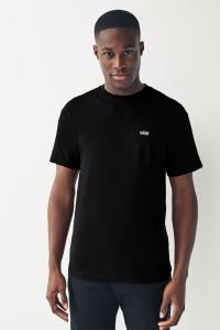Мужская футболка с логотипом на левой груди Vans, черный