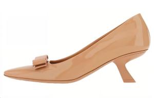 Туфли-лодочки Vara 55 мм с бантом Ferragamo, бежевый