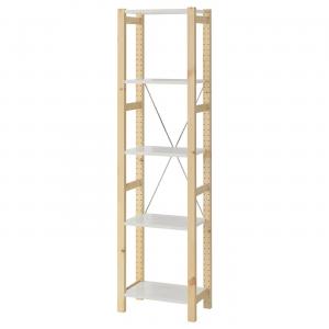 Стеллаж IVAR IKEA, 48x30x179 см, белый