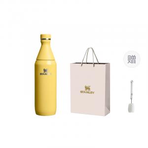 Термокружка STANLEY, shiny narcissus желтый 591ml[comes with cup cleaning brush+shopping bag]