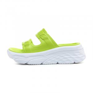 JSWEI Женские сандалии на одной застежке - зеленые на белой основе, цвет Green White Base