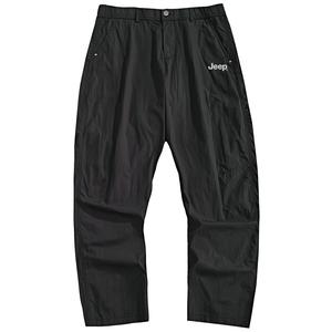 Повседневные брюки Unisex Moderate Straight Fit Jeep, черный