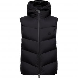 Moncler Куртка-жилет с капюшоном и стёганой отделкой, Black