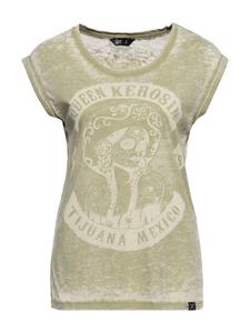 Queen Kerosin Футболка Queen Kerosene, Тихуана, Мексика, зеленого цвета