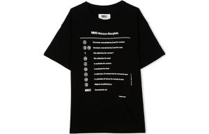 Детская футболка Mm6 Maison Margiela, черный